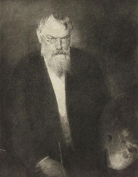 EDWARD STEICHEN (American) Vintage photogravure: Edward Steichen (American, 1879 - 1973). "Portrait of Franz von Lenbach". Vintage photogravure. 1903. Printed 1905. 5 1/16 x 4 in. (129 x 102 mm). [6559]
