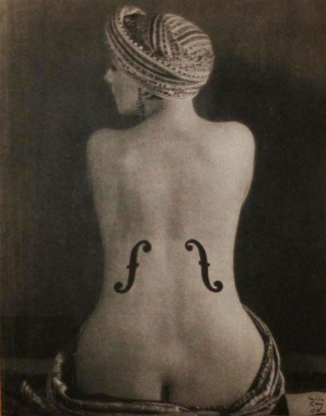 MAN RAY (American) Vintage photogravure: Man Ray (American, 1890 - 1976). "Le Violon d'Ingres". Vintage photogravure. 1924. Printed 1933. Signed and dated in the negative, lower right. 9 7/16 x 7 7/16 in. (240 x 189 mm). [22741]