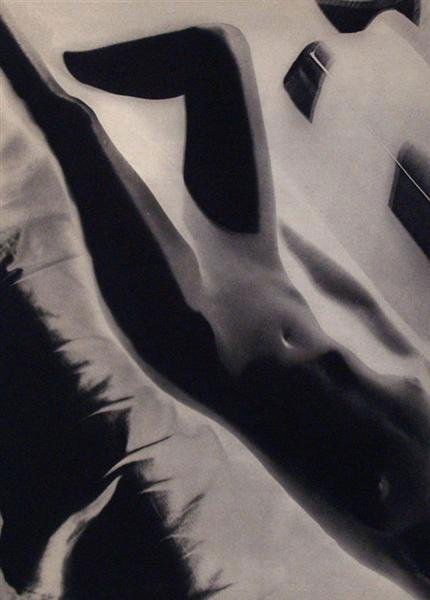 LASZLO MOHOLY-NAGY (Hungarian) Vintage photogravu: Laszlo Moholy-Nagy (Hungarian, 1895 - 1946). "Nude #59". Vintage photogravure. c1935. Printed 1935. 9 1/16 x 6 11/16 in. (230 x 170 mm). [22648]