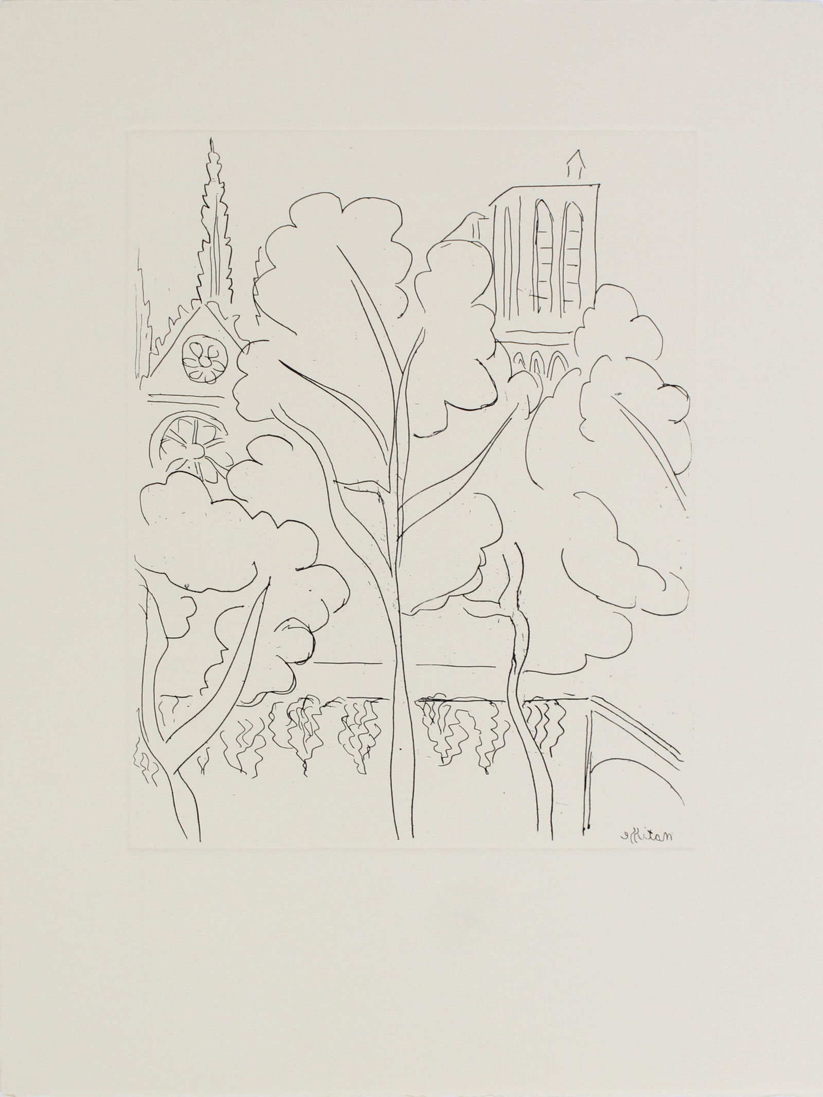HENRI MATISSE - Cite - Notre Dame - Original etching (1 of 1)