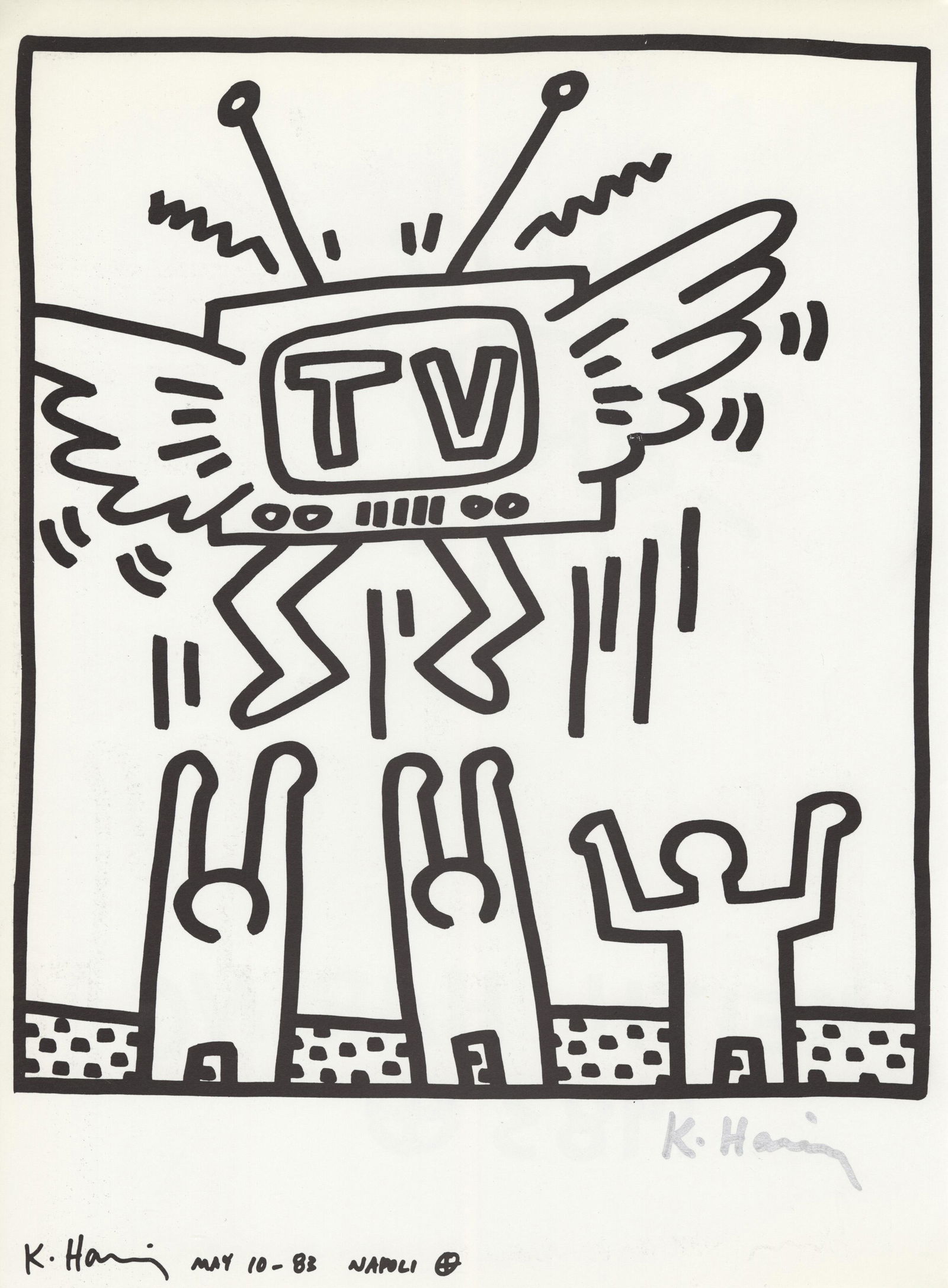 KEITH HARING - Naples Suite #02 - Lithograph (1 of 1)