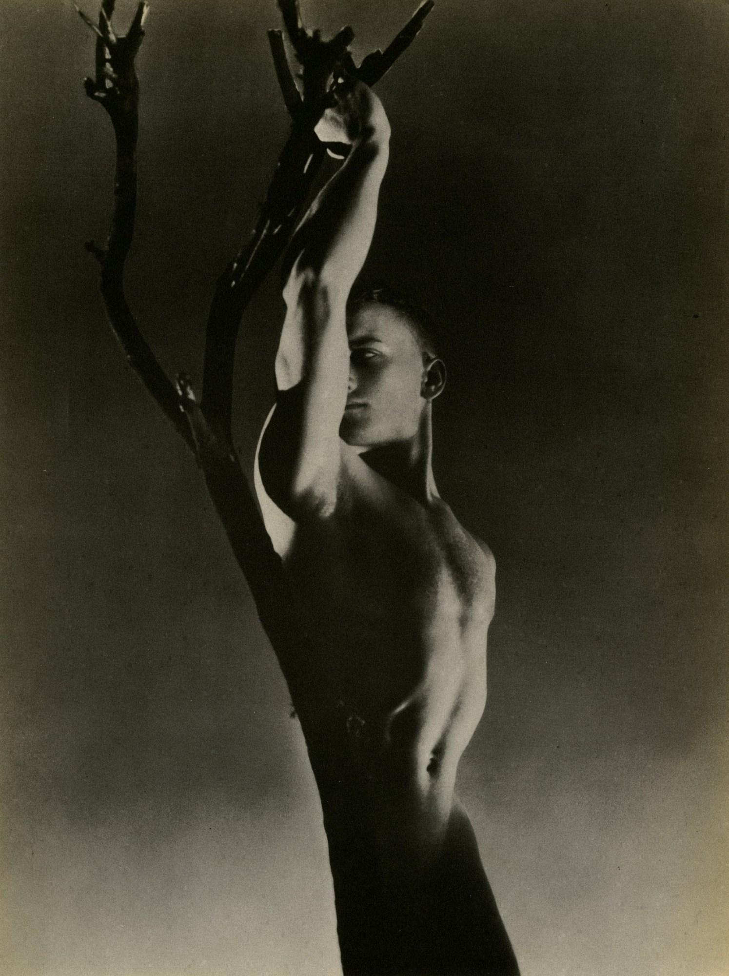 GEORGE PLATT LYNES - Nude Teenage Boy - Original: Artist: George Platt Lynes (American, 1907-1955). Title: "Nude Teenage Boy". Medium: Original vintage photoengraving. Date: Composed c1936. Printed 1937. Dimensions: Image size: 11 1/4 x 8 1/