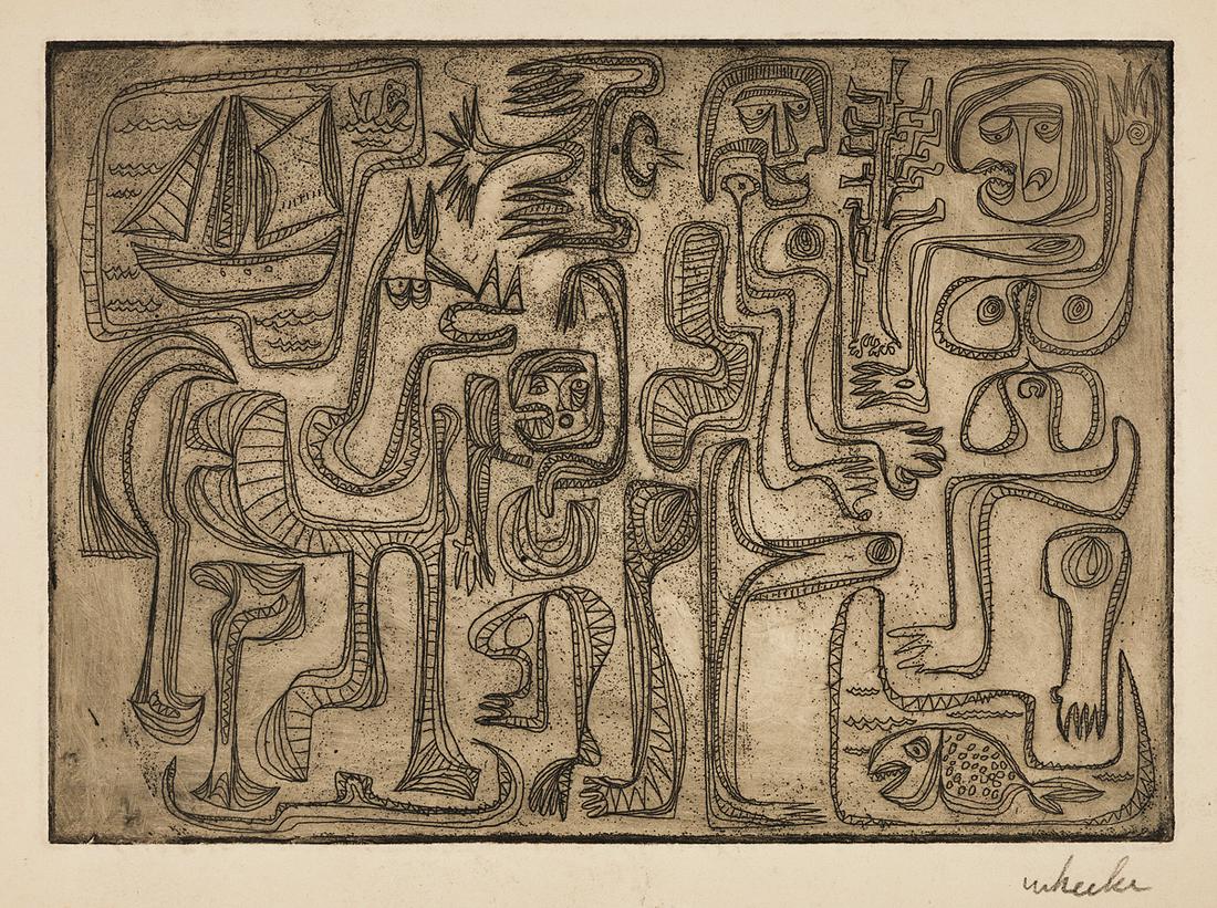 STEVE WHEELER - Seafarers - Color etching (1 of 1)