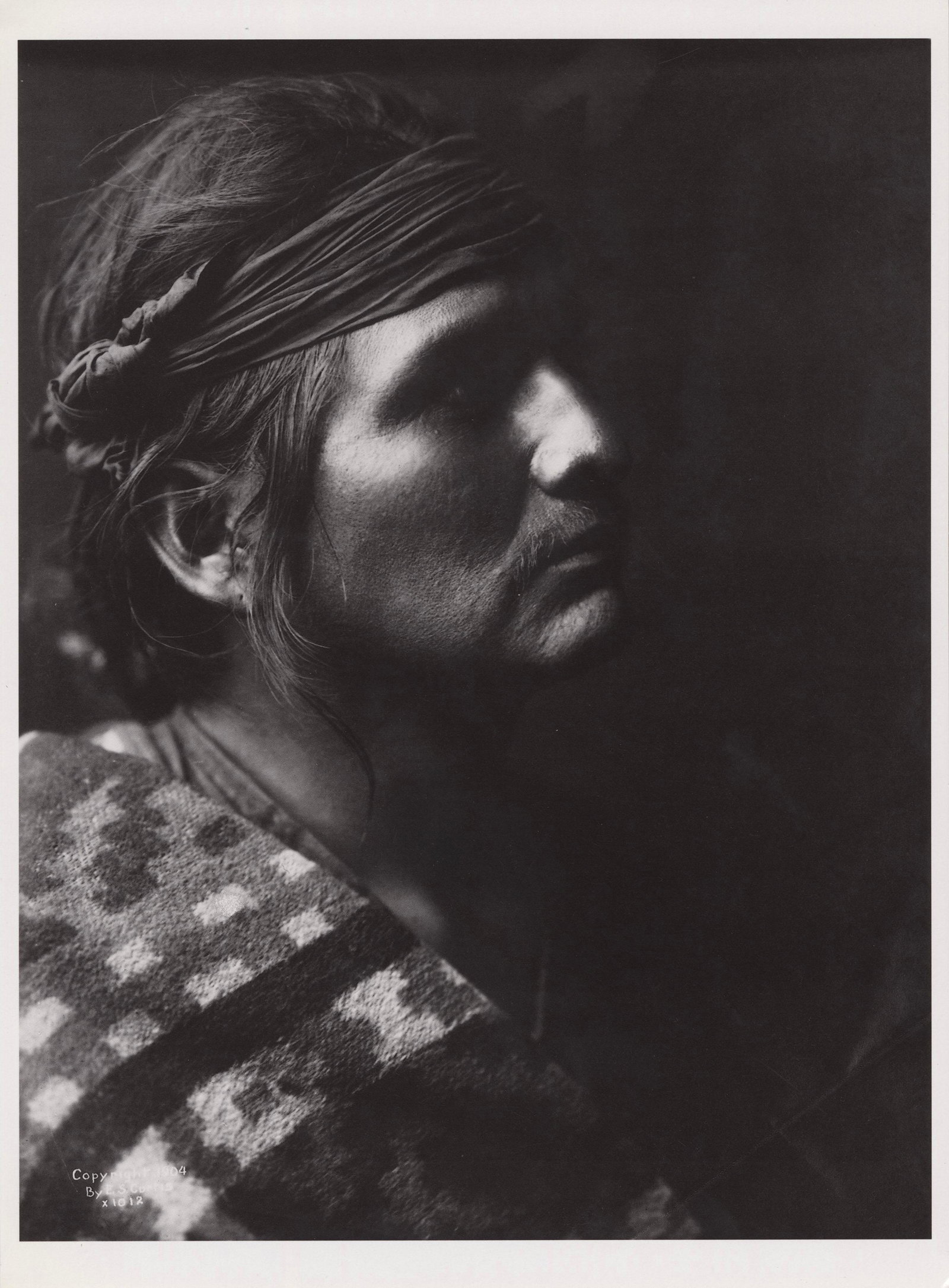 EDWARD S. CURTIS - A Chief of the Desert, Navajo - (1 of 1)