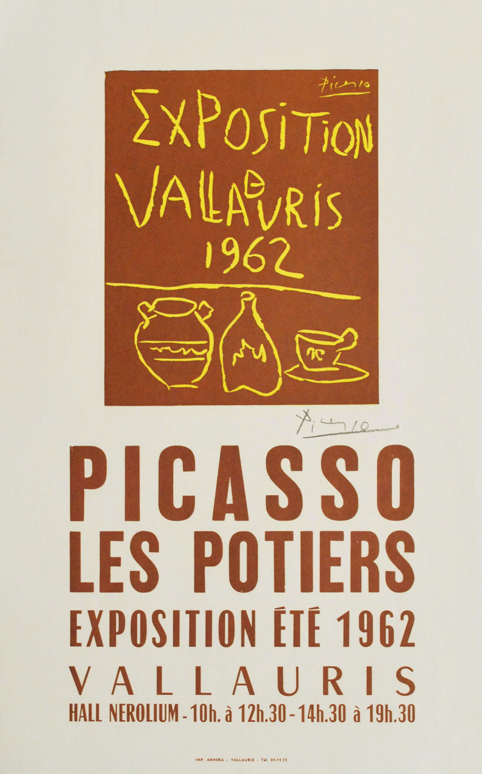 PABLO PICASSO - Exposition Vallauris 1962 - Original (1 of 1)