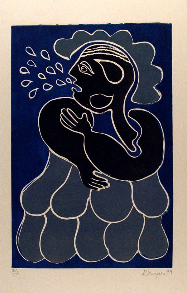 KARIMA MUYAES - Parabola del Mar (b) - Color linoleum (1 of 1)