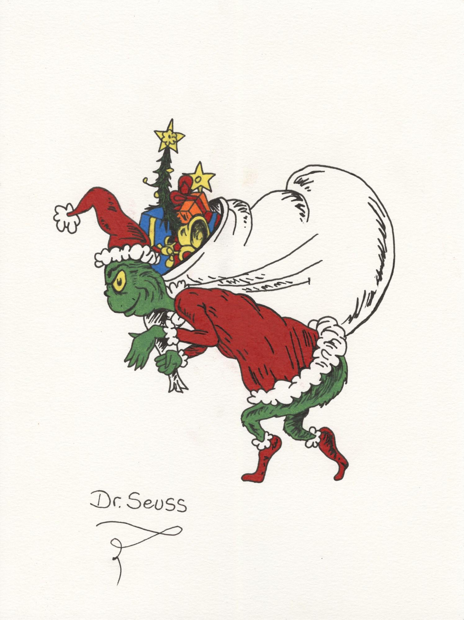 THEODOR SEUSS GEISEL [DR. SEUSS] - The Grinch at His (1 of 1)