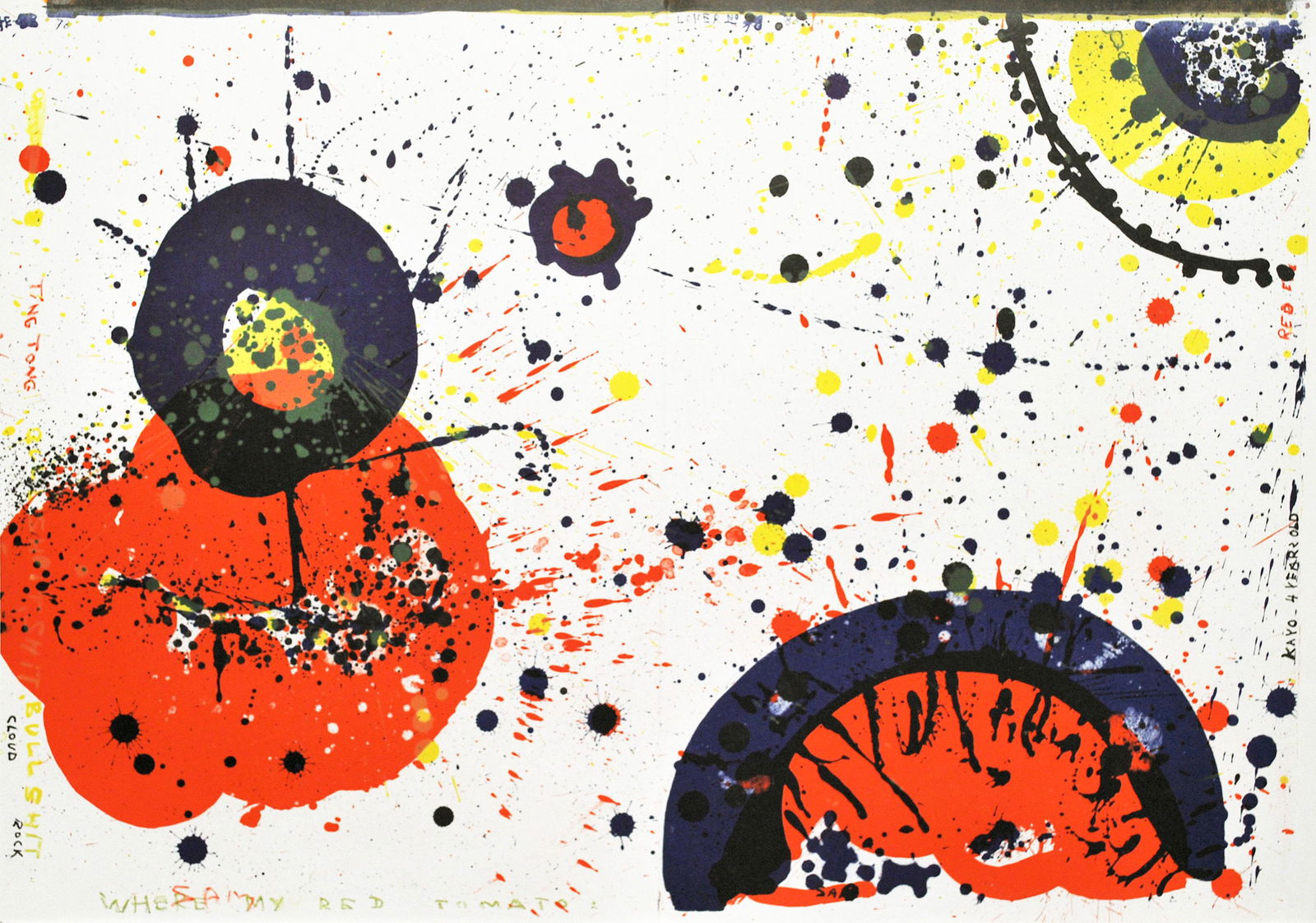 SAM FRANCIS - Cloud Rock - Color lithograph (1 of 1)