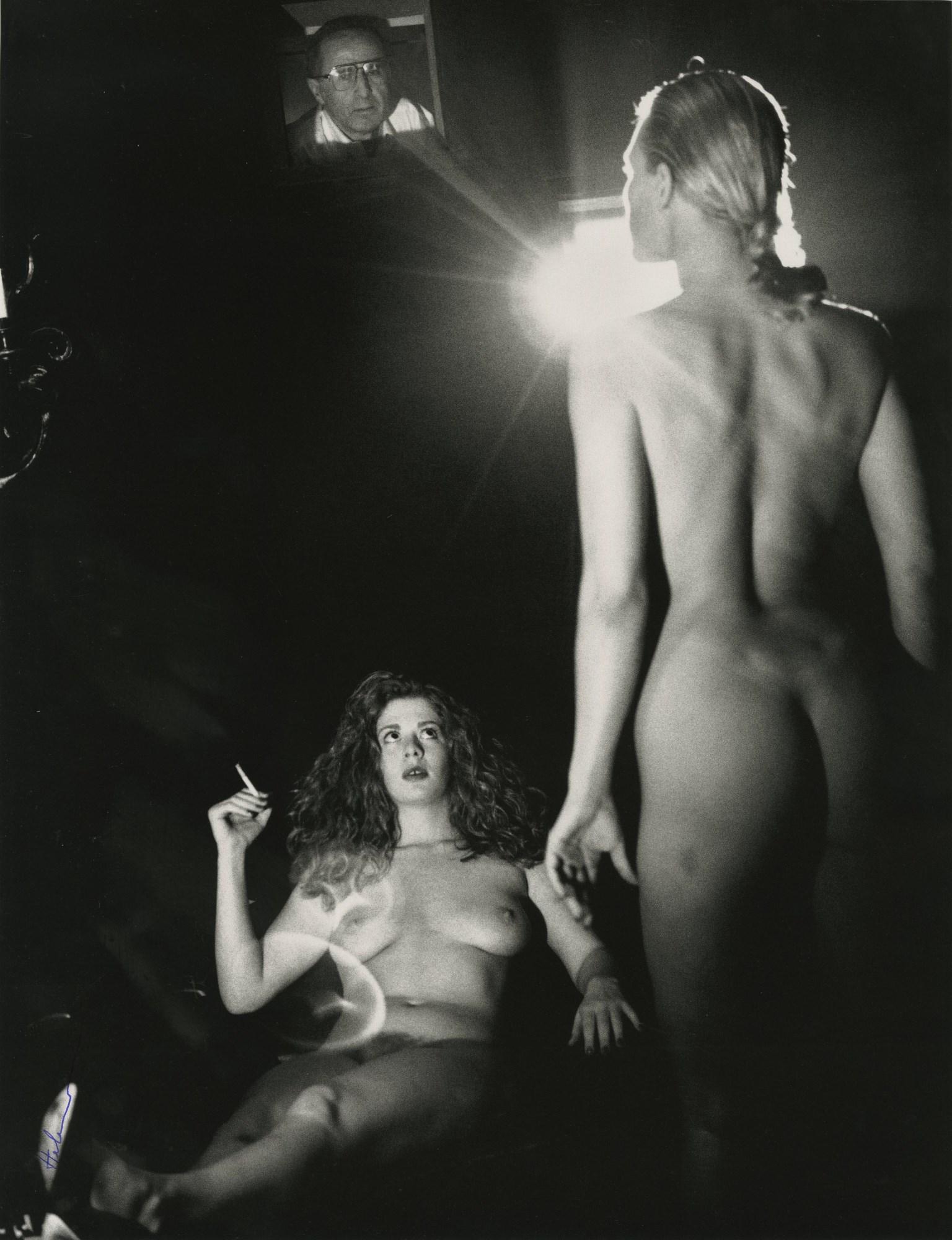 HELMUT NEWTON - In a Private Projection Room, Beverly (1 of 1)