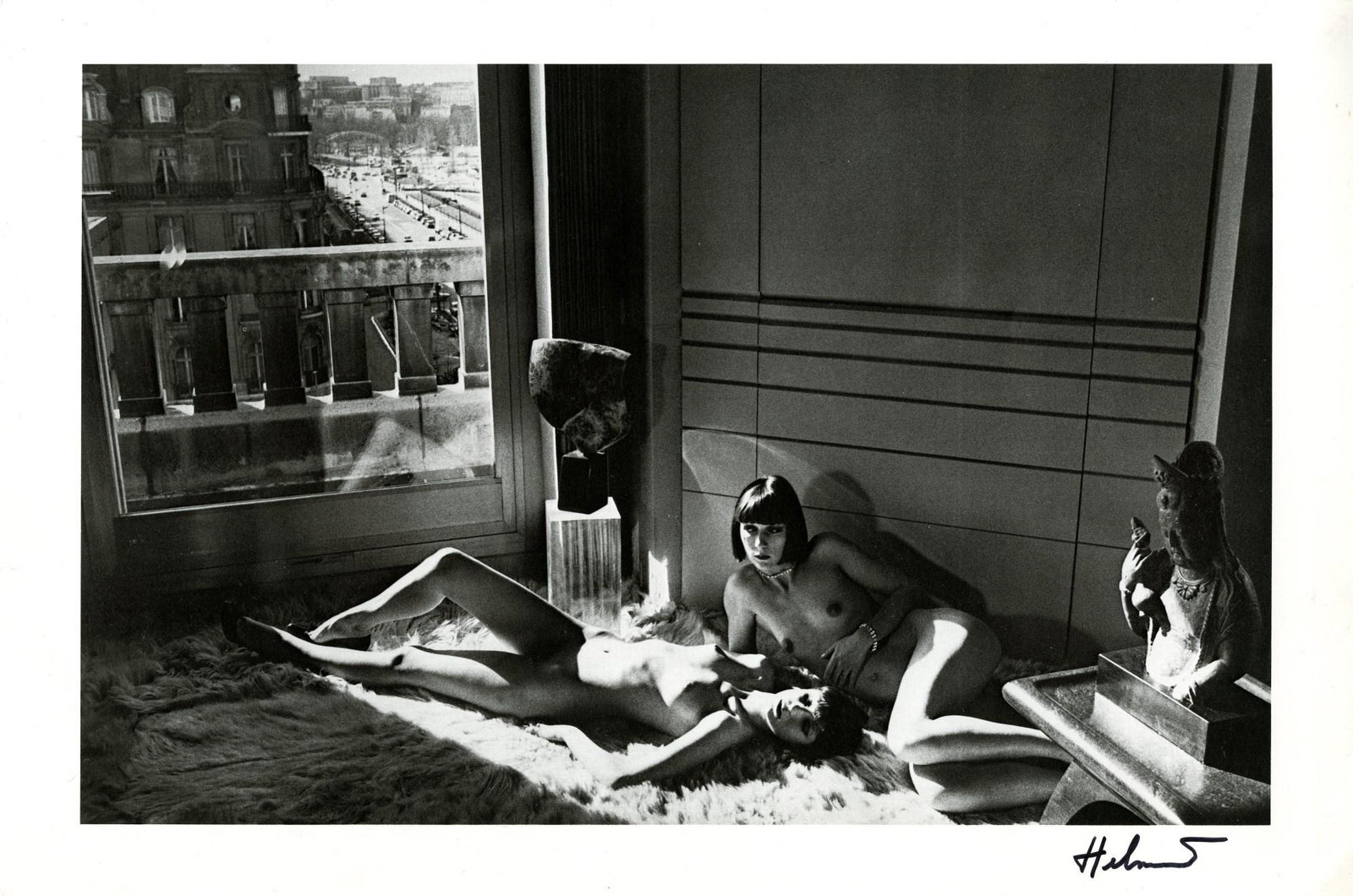 HELMUT NEWTON - Mannequins Reclining - Original vintage: Artist: Helmut Newton (German/Australian, 1920-2004). Title: "Mannequins Reclining [Quai d'Orsay II]". Medium: Original vintage photolithograph. Date: Composed 1977. Printed 1979. Dimensions:
