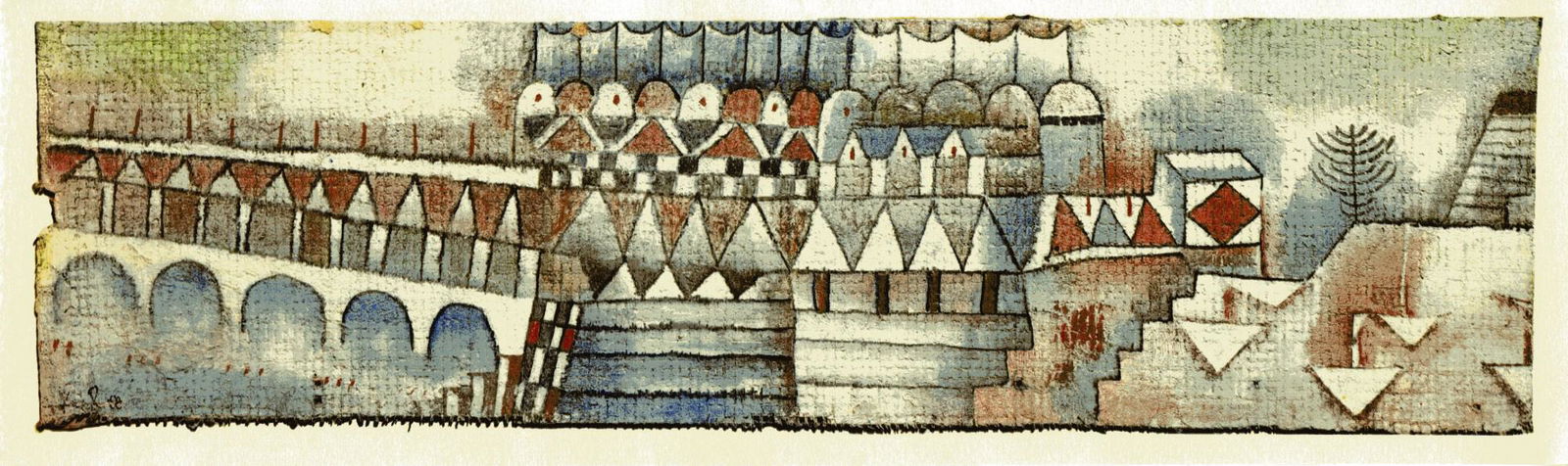PAUL KLEE - Old Town and Bridge ["Ville ancienne avec (1 of 2)