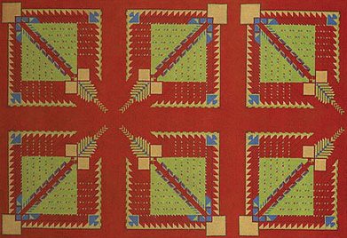 FRANK LLOYD WRIGHT (American) Textile - 2