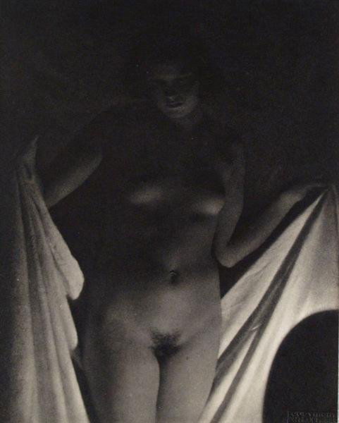 FRANTISEK DRTIKOL (Czech) Vintage photogravure: Frantisek Drtikol (Czech, 1883 - 1961). "Femme Nu #02". Vintage photogravure. c1933. Printed 1933. Copyrighted in the negative, lower right. 9 5/16 x 7 7/16 in. (237 x 189 mm). [22755]