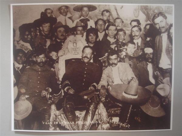 AUGUSTIN VICTOR CASASOLA (Mexican) Gelatin silver : Augustin Victor Casasola (Mexican, 1874 - 1938). "Francisco Villa en la Silla Presidencial [Mexico] [Mammoth plate format]". Gelatin silver print. 1914. Printed later from the original negative. Title