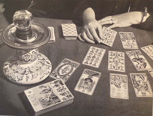 BRASSAI (Hungarian/French) Original vintage photog: Brassai (Hungarian/French, 1899-1984). "Tarots". Original vintage photogravure. c1935. Printed 1938. 6 9/16 x 8 3/4 in. (167 x 222 mm). [23549]
