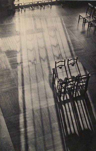 ANDRE KERTESZ (Hungarian/American) Original vinta: Andre Kertesz (Hungarian/American, 1894-1985). "Chairs". Original vintage photogravure. 1931. Printed 1931. 11 3/4 x 7 1/2 in. (298 x 190 mm). [22871]