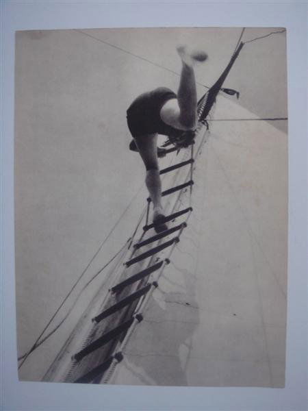 LASZLO MOHOLY-NAGY (Hungarian) Original vintage p: Laszlo Moholy-Nagy (Hungarian, 1895 - 1946). "Strichleiter". Original vintage photogravure. c1930. Printed 1930. 11 7/8 x 9 in. (302 x 0 mm). . Ex-collection Jaled Muyaes, Mexico City. [23232]