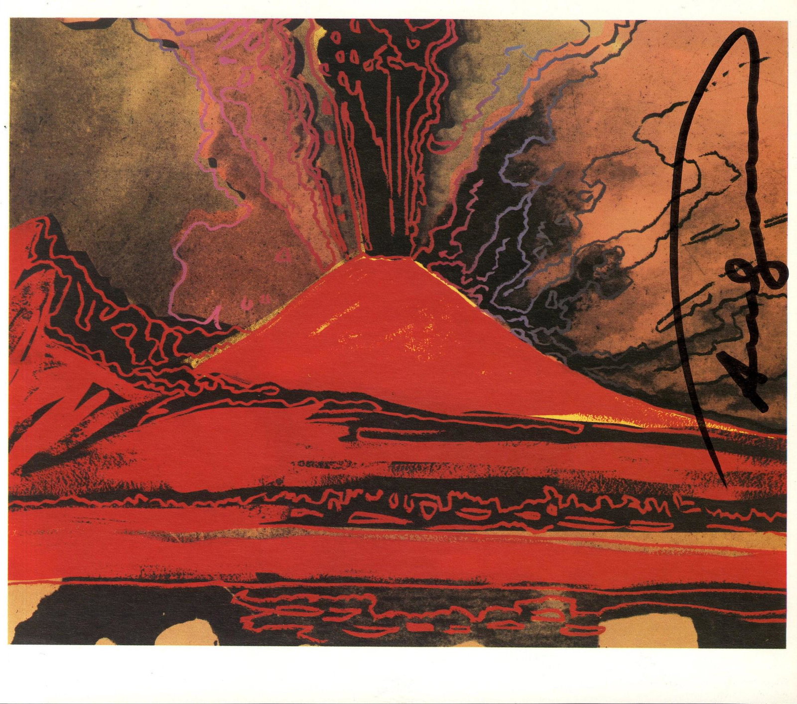 ANDY WARHOL - Vesuvius #14 - Color offset lithograph (1 of 1)