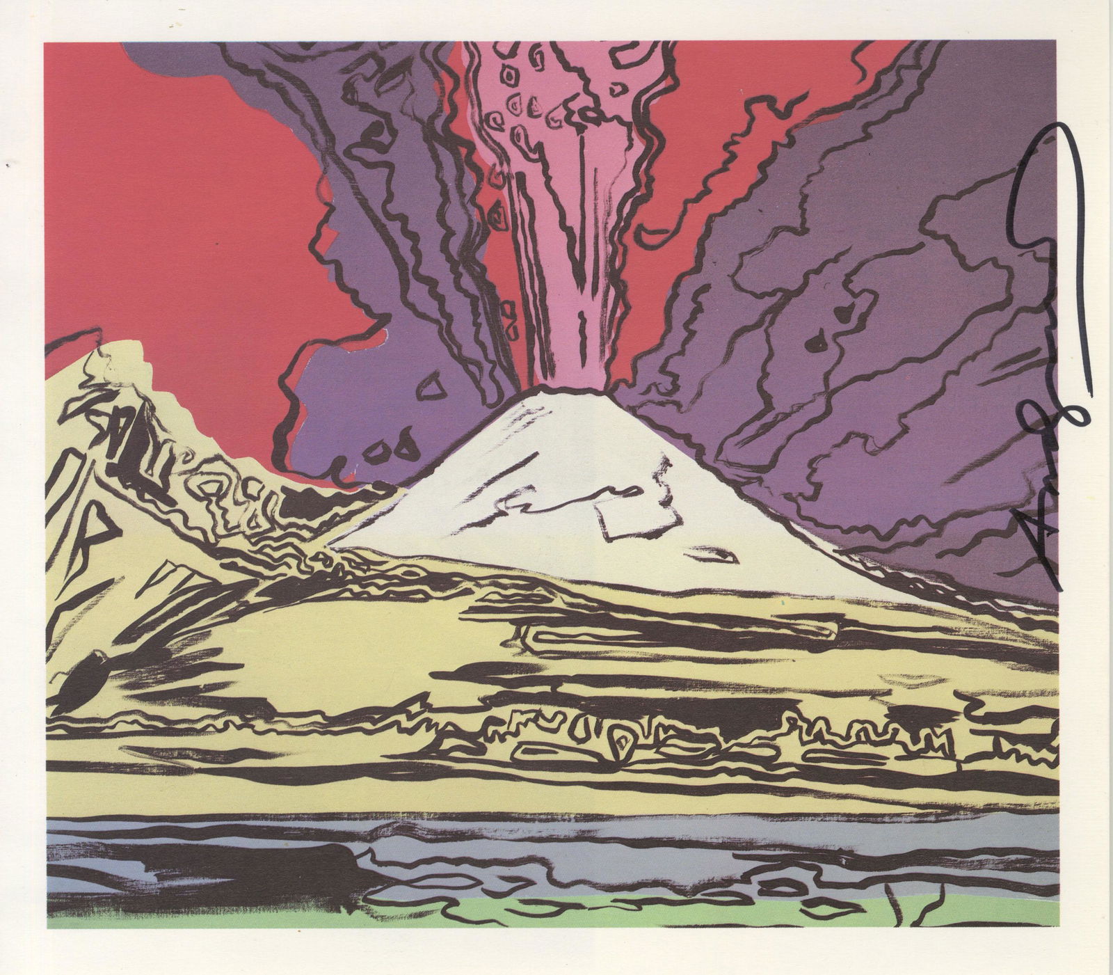 ANDY WARHOL - Vesuvius #06 - Color offset lithograph (1 of 1)