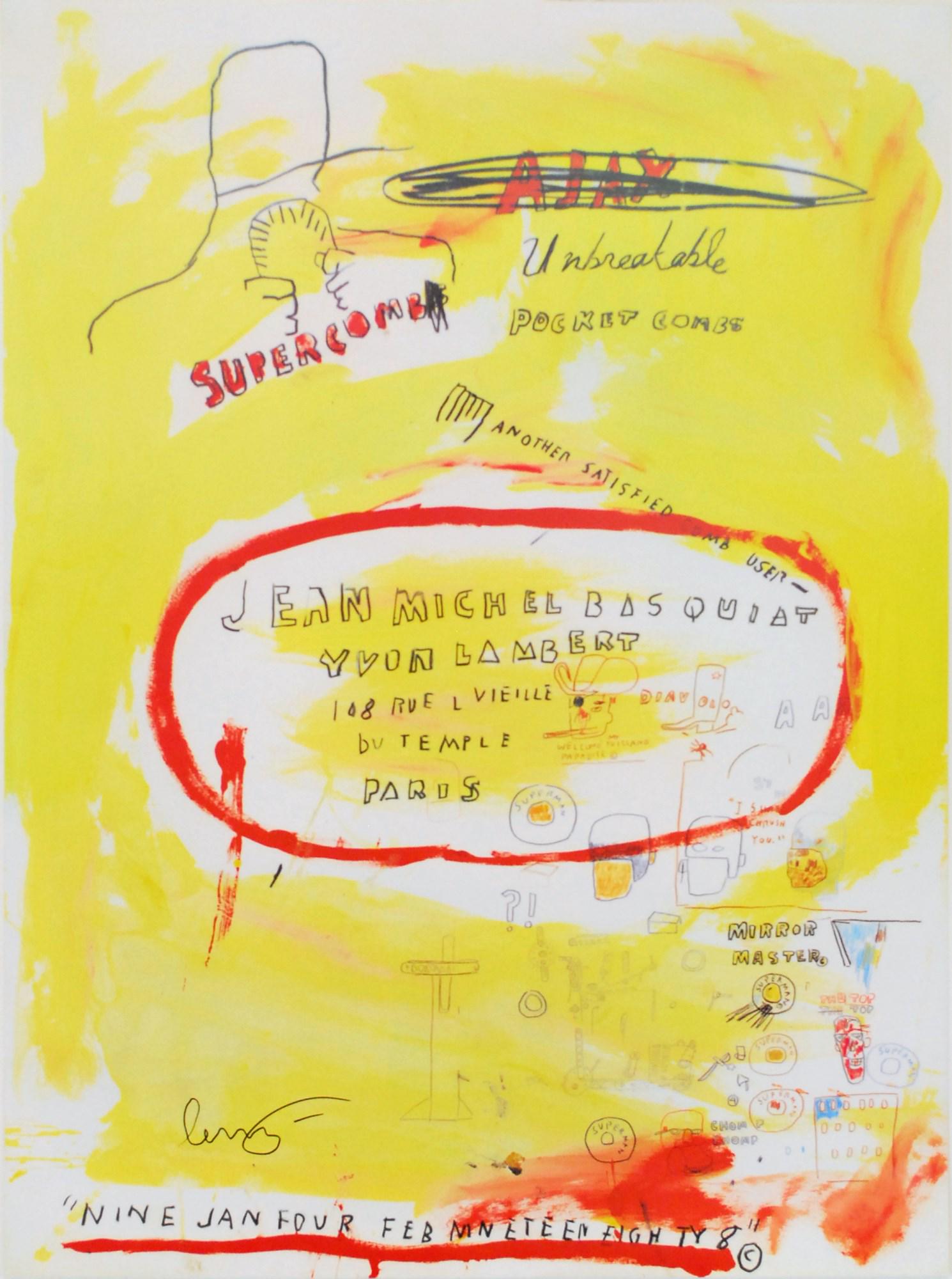 JEAN-MICHEL BASQUIAT - Supercomb - Color offset (1 of 1)