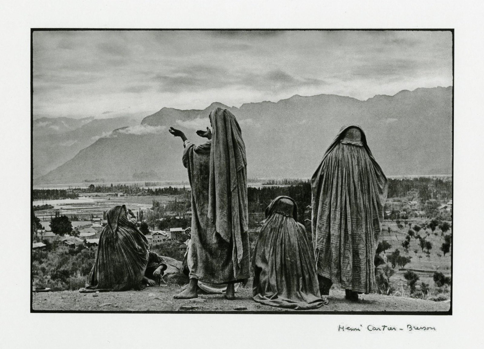 HENRI CARTIER-BRESSON - Srinagar, Kashmir - Original: Artist: Henri Cartier-Bresson (French, 1908 - 2004). Title: "Srinagar, Kashmir [medium version]". Medium: Original photogravure. Date: Composed 1948. Printed 1979. Dimensions: Image size: 7 1