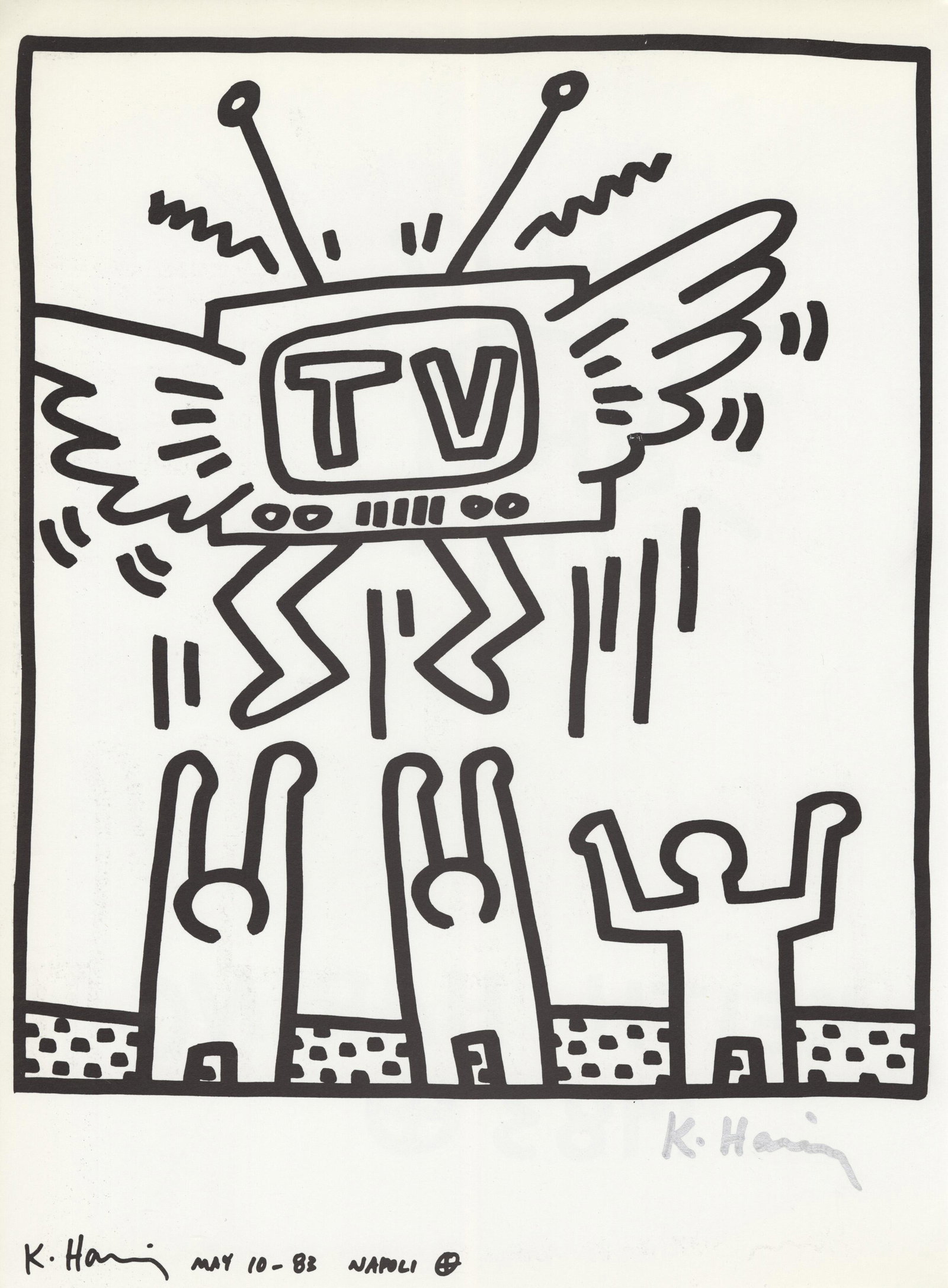 KEITH HARING - Naples Suite #02 - Lithograph (1 of 1)