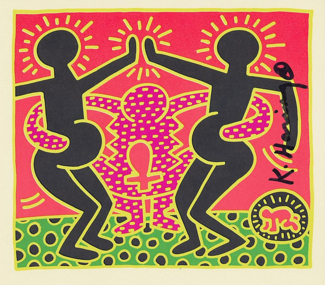 KEITH HARING - Fertility Suite #5 - Original offset (1 of 1)