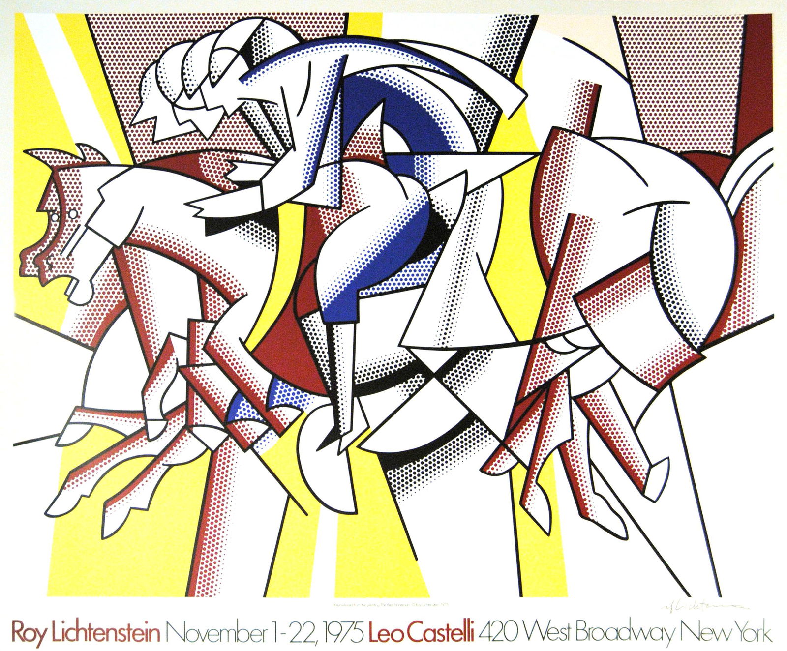ROY LICHTENSTEIN - The Red Horseman - Color offset (1 of 1)