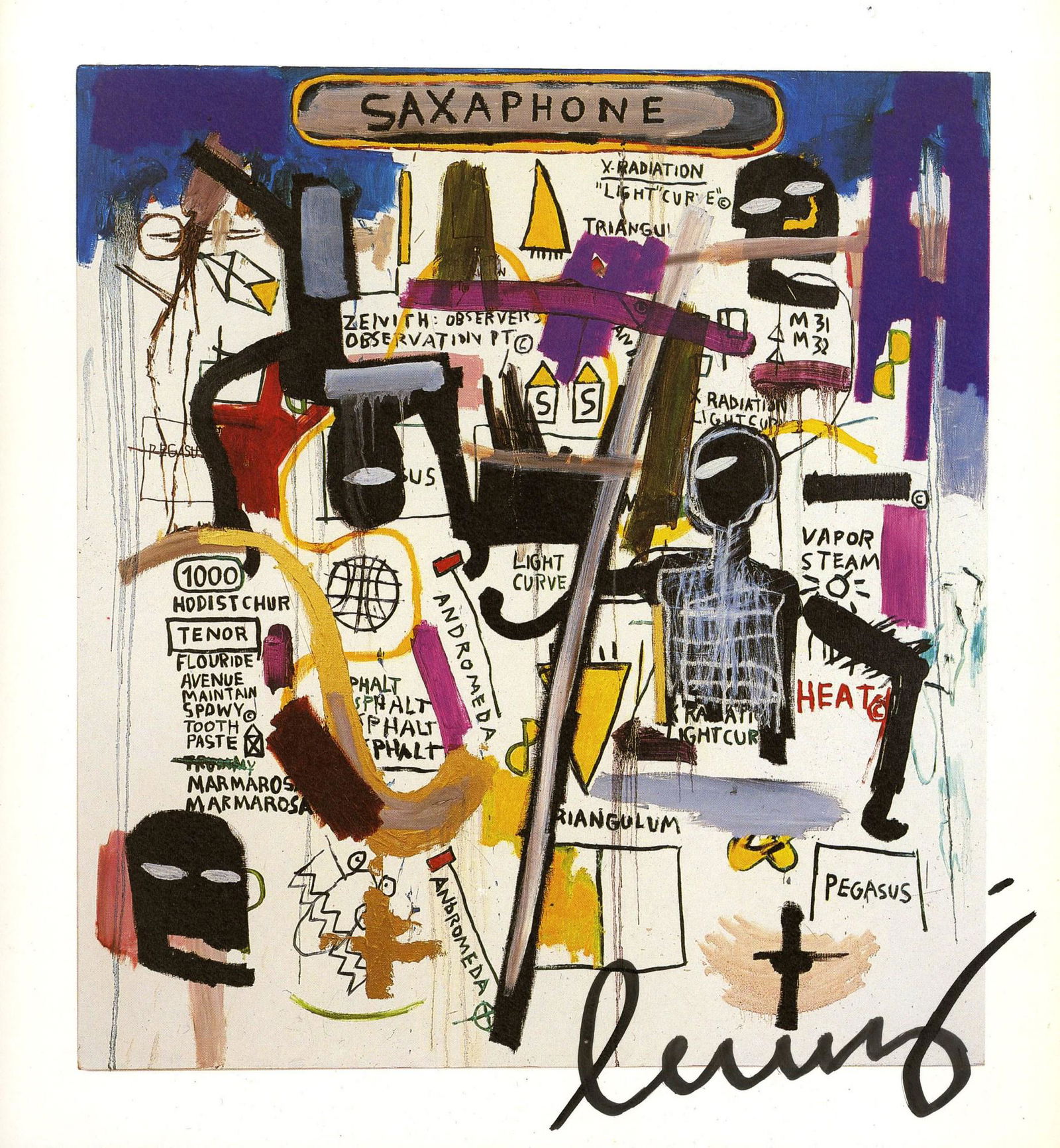 JEAN-MICHEL BASQUIAT - Saxophone - Color offset (1 of 1)