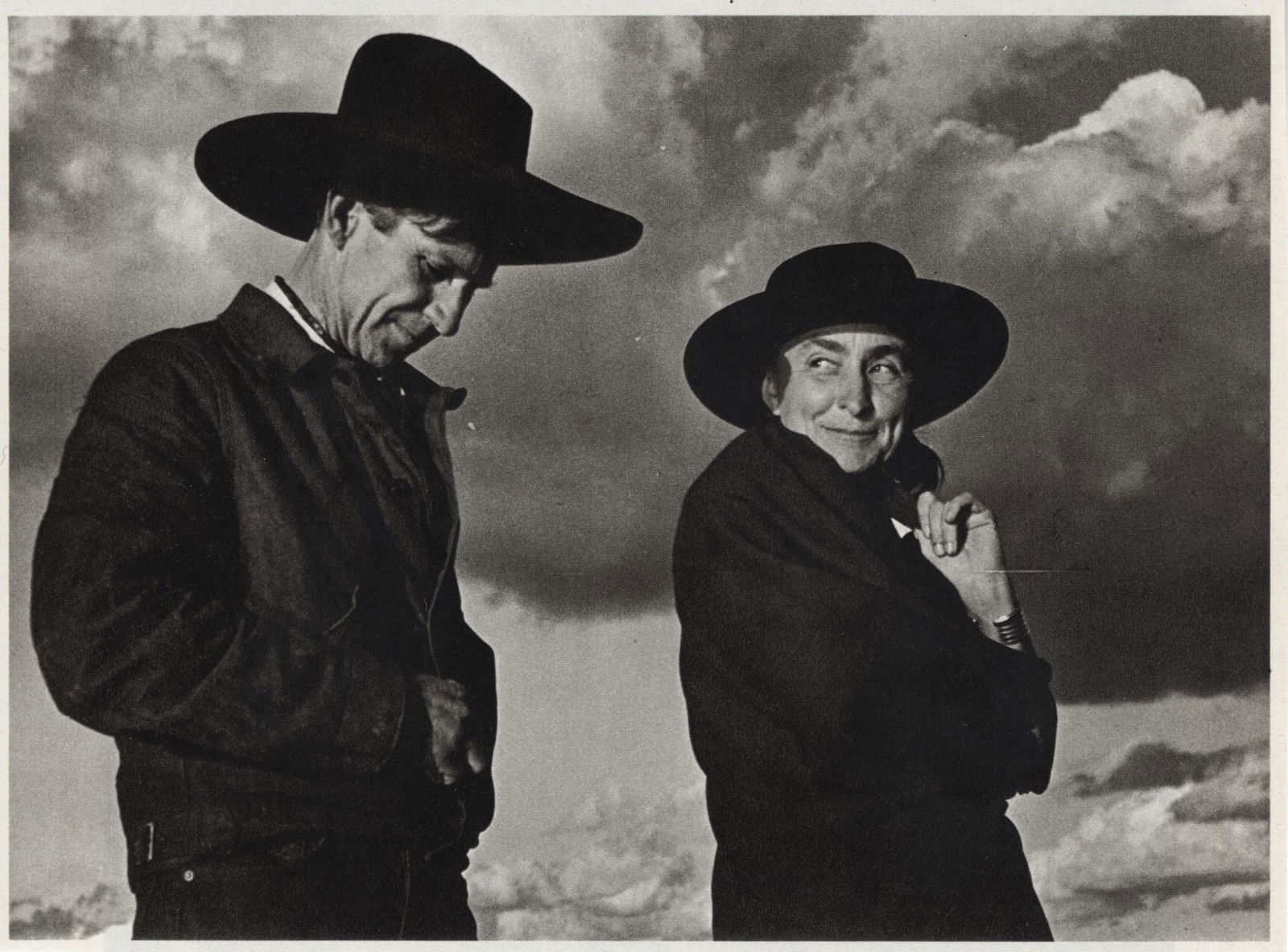 ANSEL ADAMS - Georgia O'Keeffe and Orville Cox, Canyon (1 of 1)