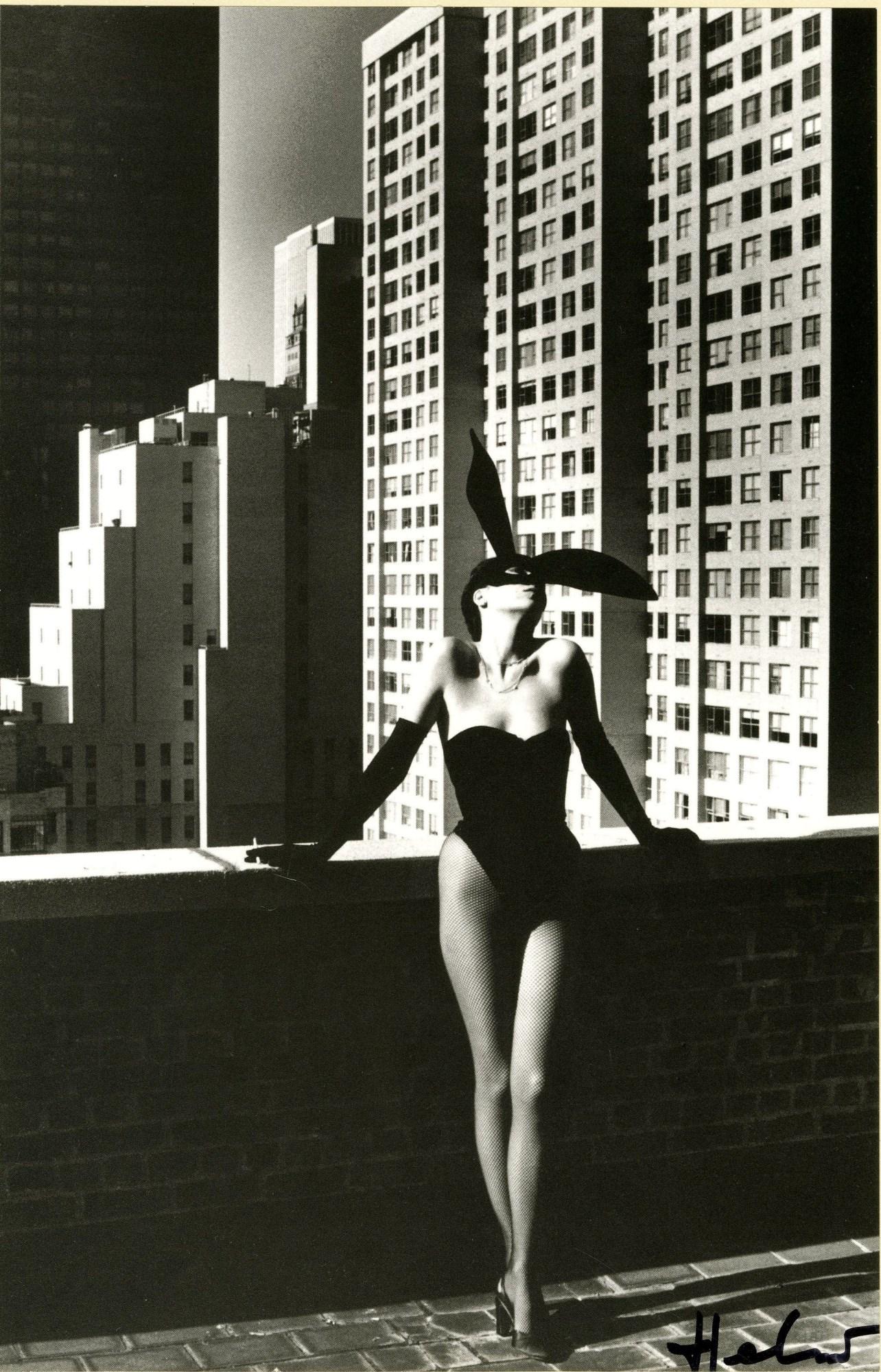 HELMUT NEWTON - Elsa Peretti As a Bunny, New York #1 - (1 of 1)