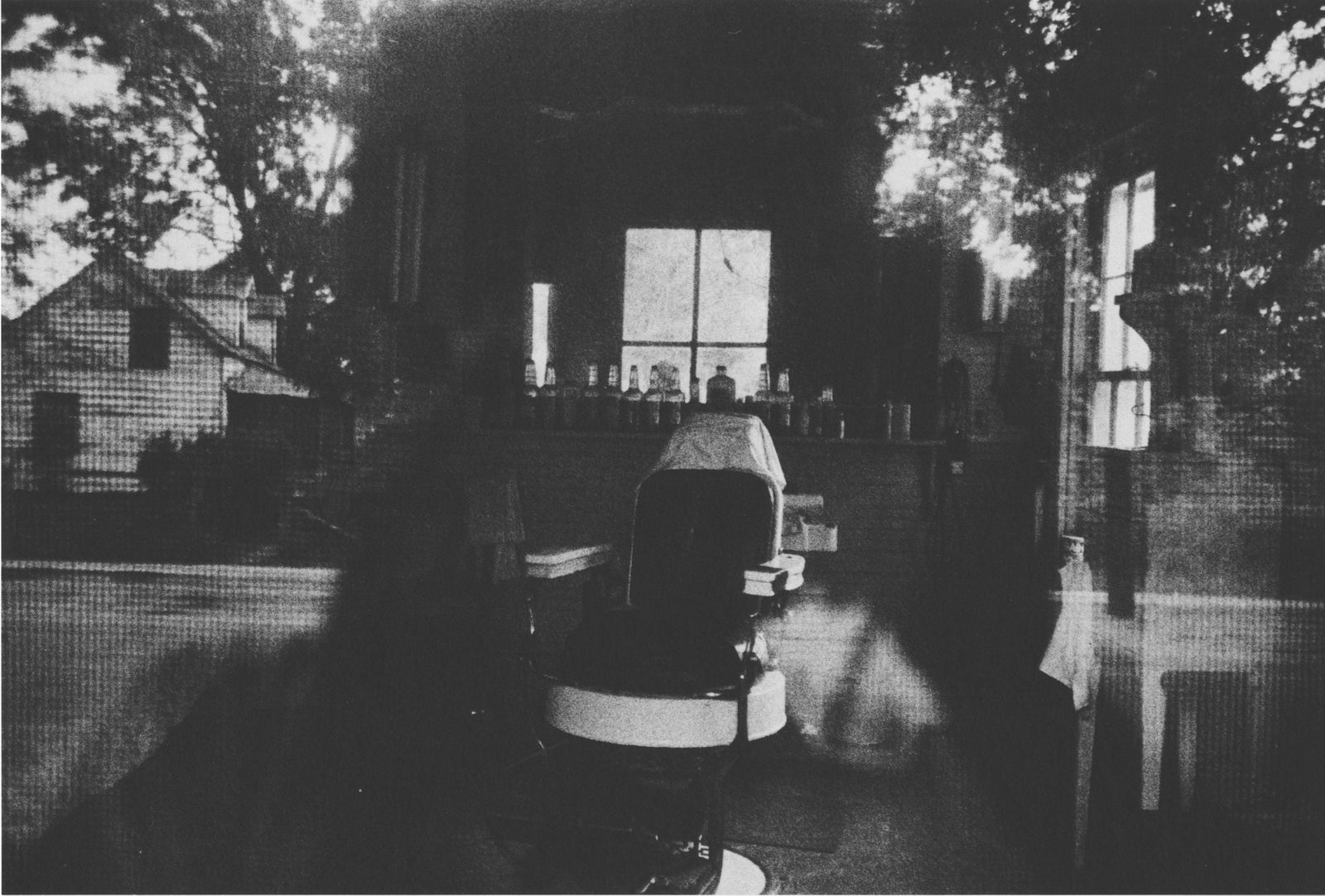 ROBERT FRANK - Barber Shop through Screen Door,: Artist: Robert Frank (Swiss/American, b.1924). Title: "Barber Shop through Screen Door, McClellanville, South Carolina". Medium: Original photogravure. Date: Composed 1955. Printed 1969. Dimensio