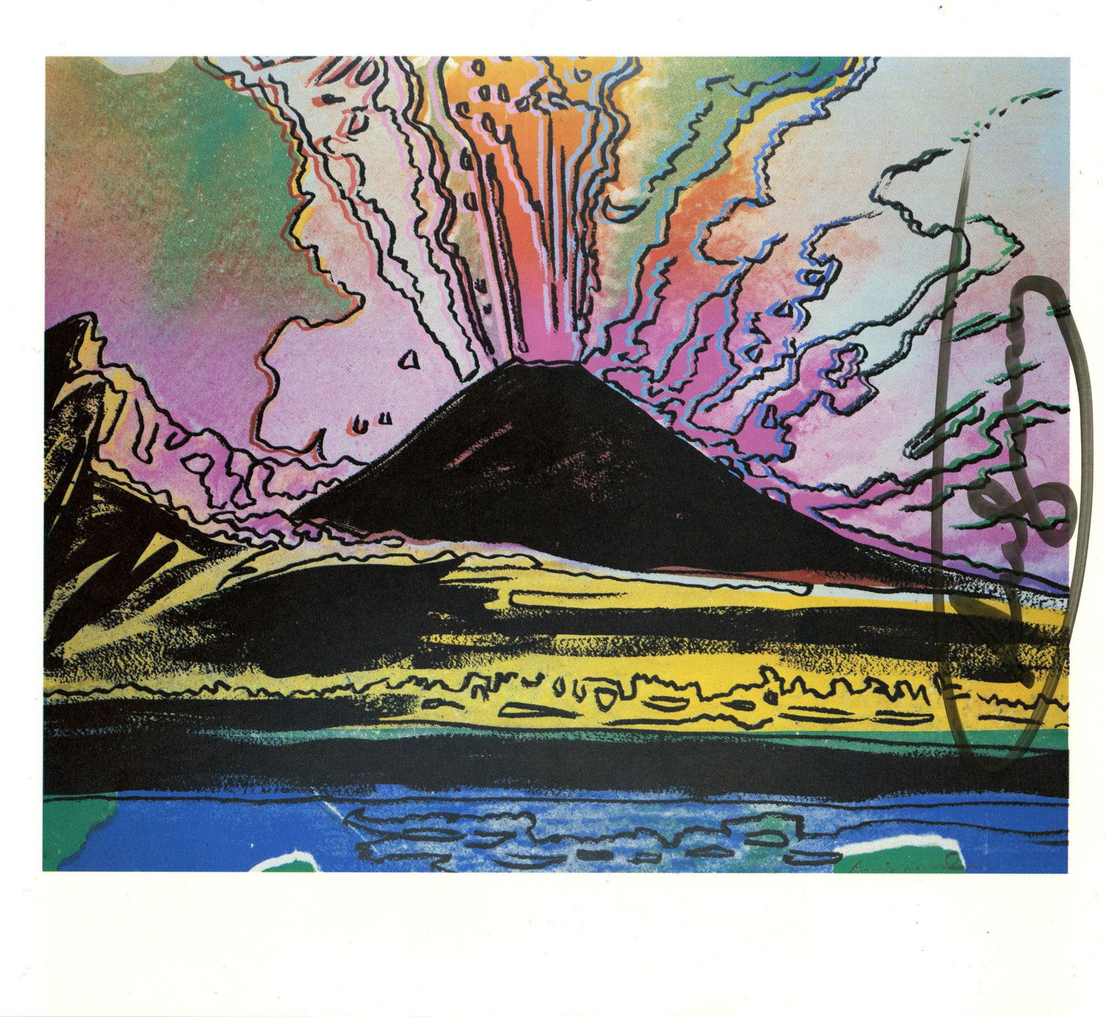ANDY WARHOL - Vesuvius #13 - Color offset lithograph (1 of 1)