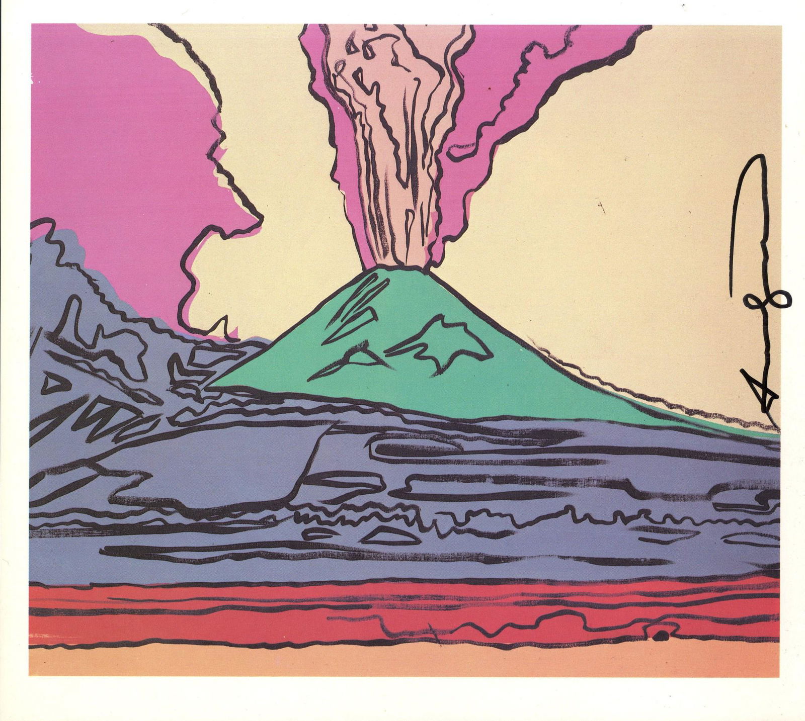 ANDY WARHOL - Vesuvius #07 - Color offset lithograph (1 of 1)