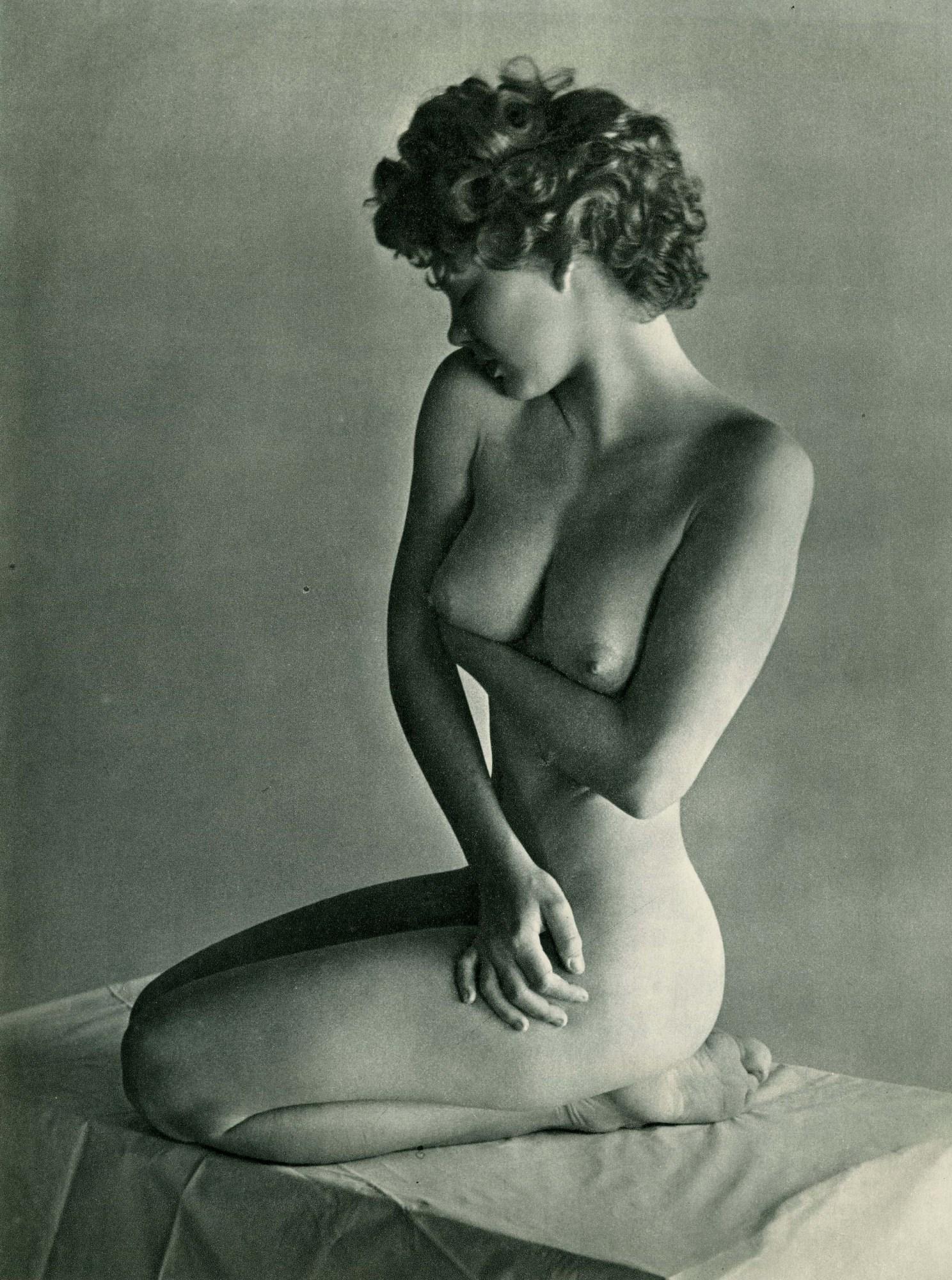 ANDRE DE DIENES - Support - Original vintage: Artist: Andre de Dienes (Hungarian/American, 1913 - 1985). Title: "Support". Medium: Original vintage photogravure. Date: Composed c1950. Printed c1950. Dimensions: Image size: 11 9/16 x 8 9/