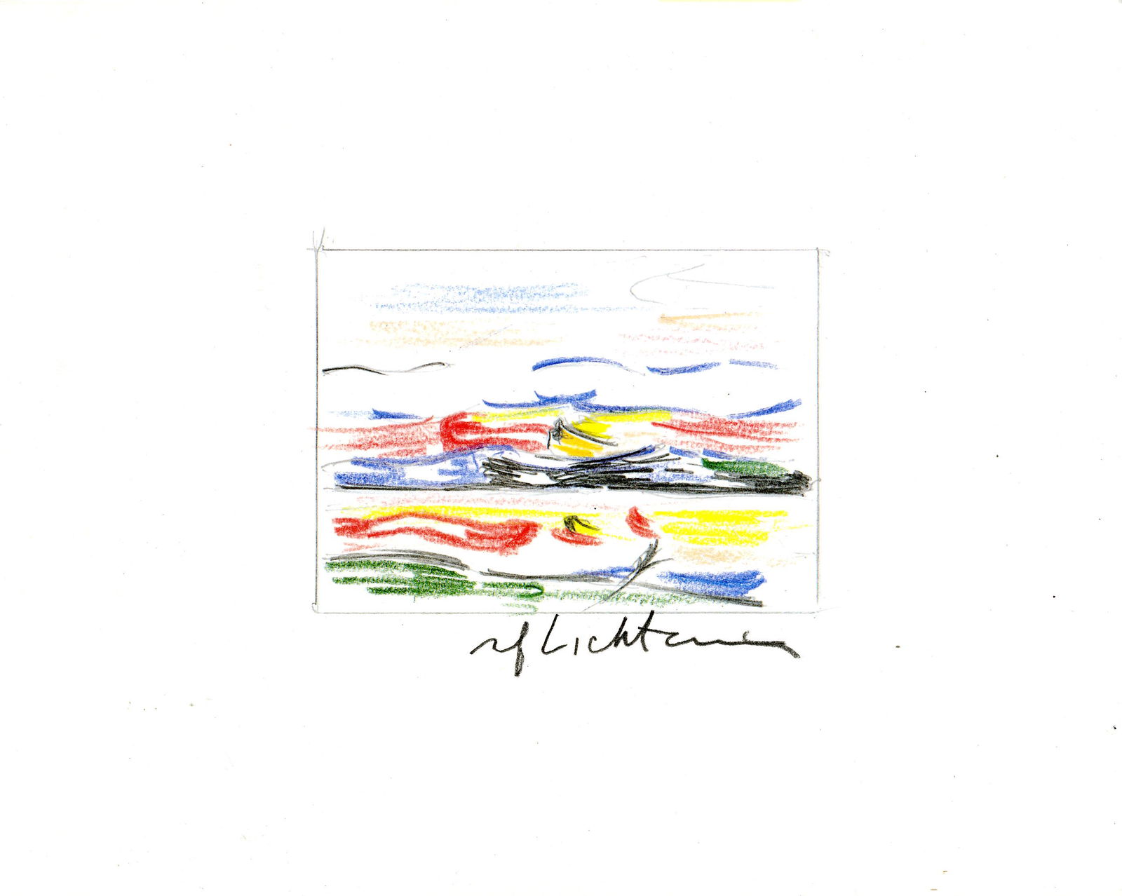 ROY LICHTENSTEIN - Sunrise [1986] - Color offset (1 of 1)