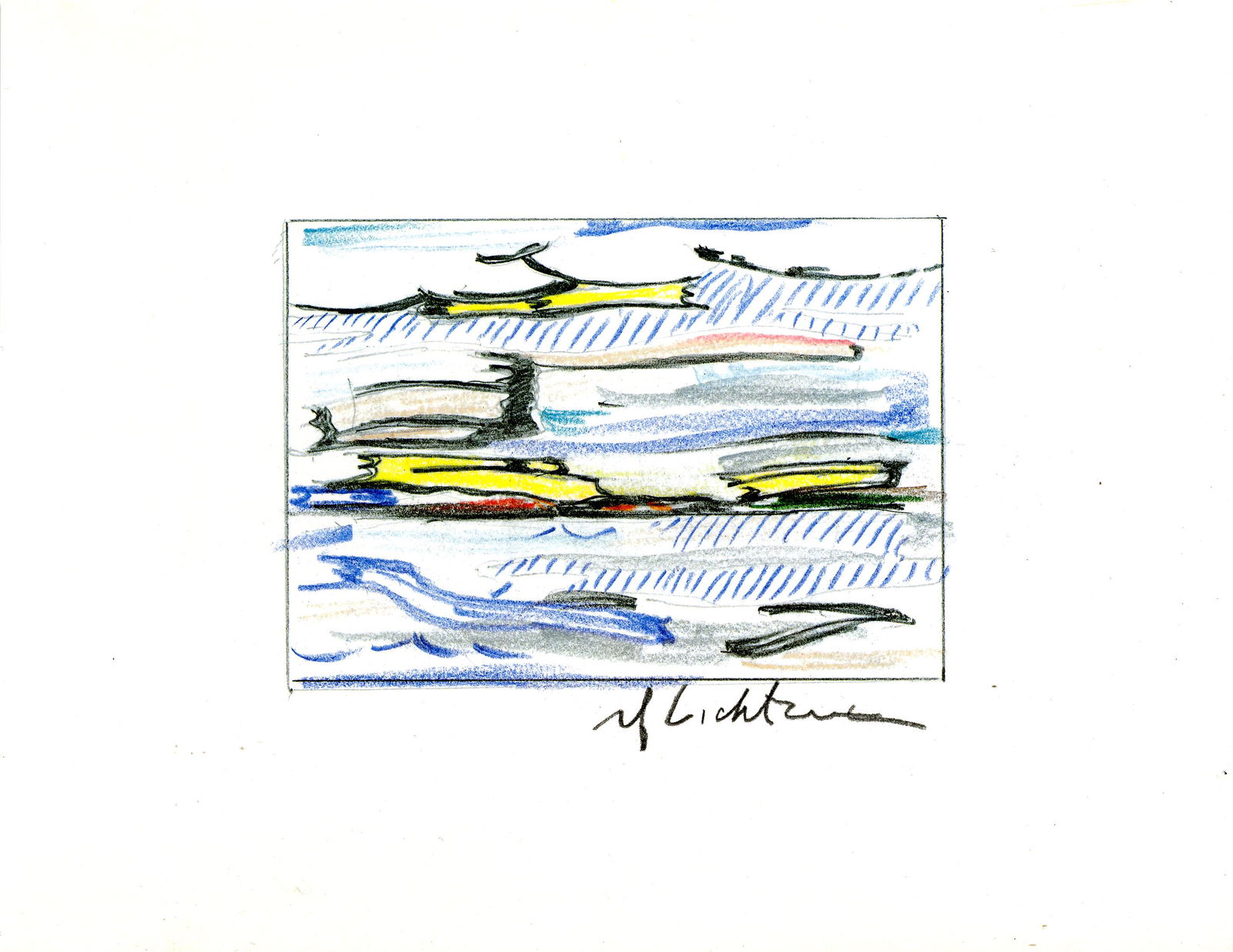 ROY LICHTENSTEIN - Seascape - Color offset lithograph (1 of 1)