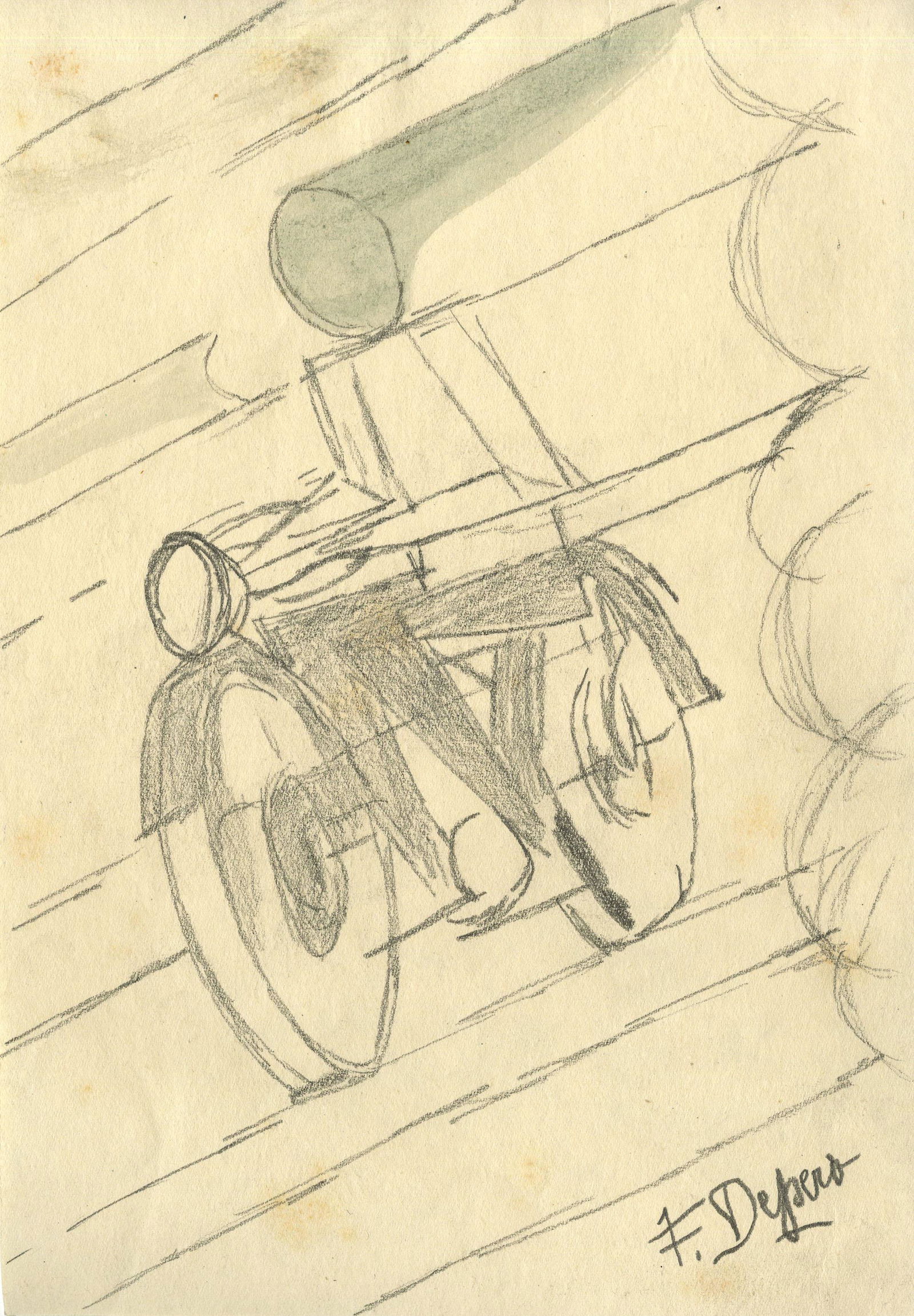 FORTUNATO DEPERO [imputee] - Motociclista - Pencil and (1 of 1)