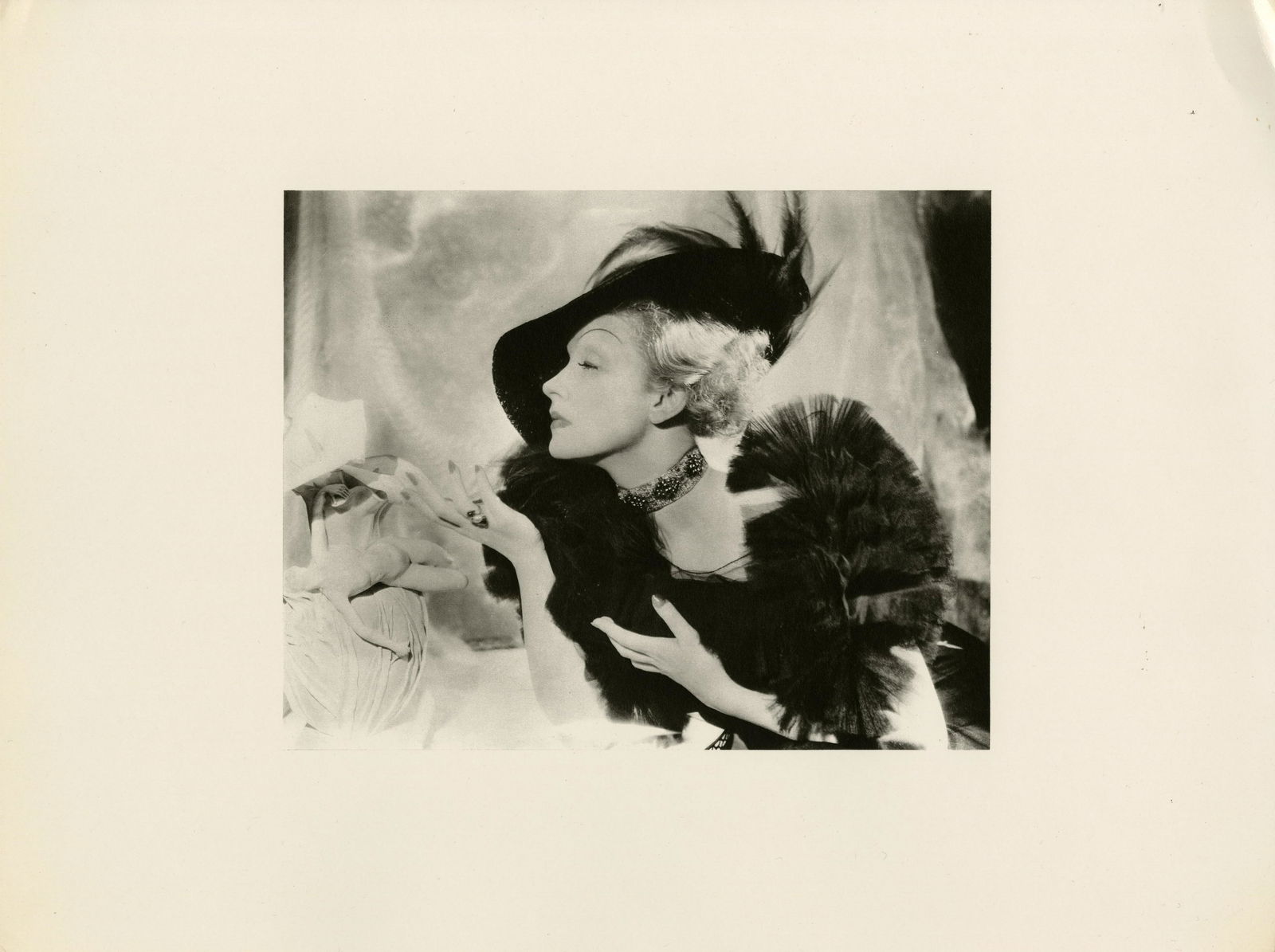 CECIL BEATON - Marlene Dietrich [1935] - Original: Artist: Cecil Beaton (English, 1904 - 1980). Title: "Marlene Dietrich [1935]". Medium: Original photogravure. Date: Composed 1935. Printed 1979. Dimensions: Overall size: 11 3/4 x 15 5/8 in.