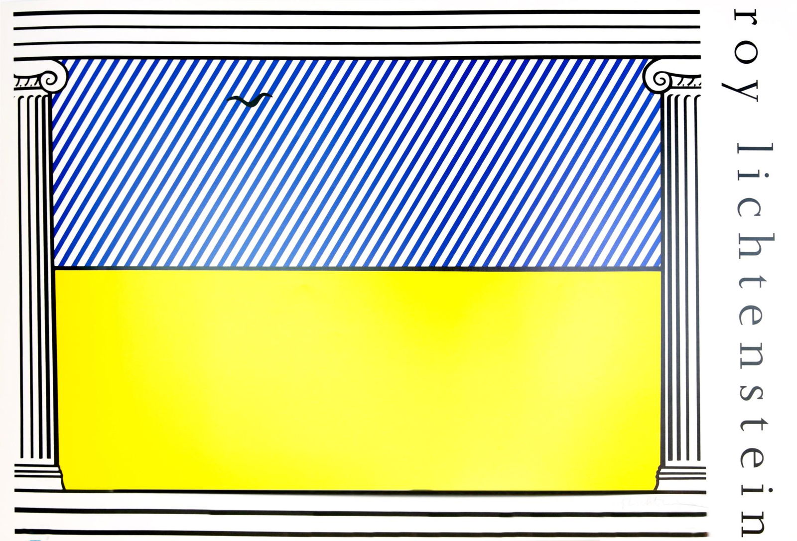 ROY LICHTENSTEIN - Liberte - Color offset lithograph: Artist: Roy Lichtenstein (American, 1923-1997). Title: "Liberte". Medium: Color offset lithograph. Date: Composed 1991. Dimensions: Overall size: 39 x 27 in. (991 x 686 mm). Image size: 34 x