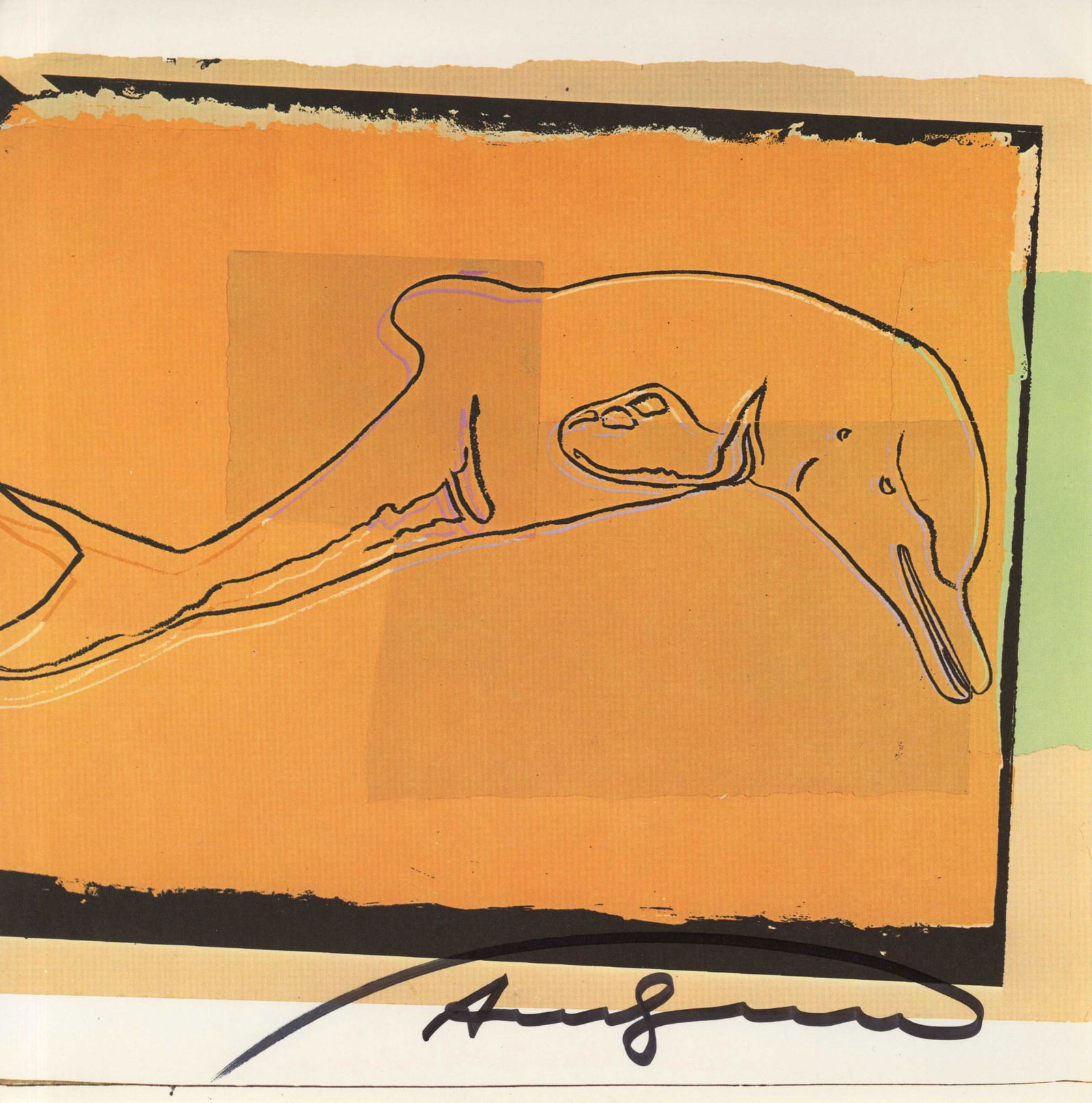 ANDY WARHOL - La Plata River Dolphin - Color offset (1 of 1)