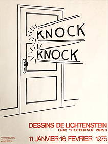 ROY LICHTENSTEIN - Knock Knock - Color linoleum cut (1 of 1)
