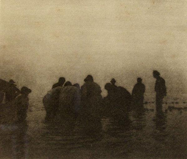 GUILIO GATTI-CASAZZA (Italian) Original vintage ph: Guilio Gatti-Casazza (Italian, 1869-1940). "Evening, Lake Como". Original vintage photogravure. c1900. Printed 1905. 4 1/4 x 5 in. (108 x 127 mm). Gatti-Casazza was the manager of La Scala and then th