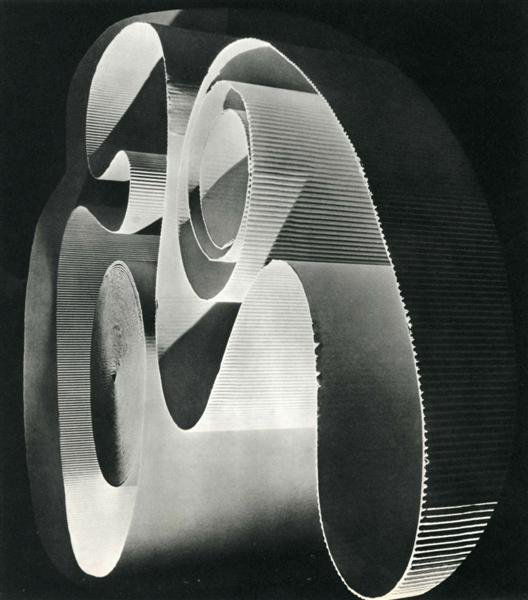 HERBERT LIST (German) Original vintage photogravur: Herbert List (German, 1903-1974). "Kartonrollen Wallen". Original vintage photogravure. c1937. Printed 1937. 9 7/16 x 8 3/8 in. (240 x 213 mm). [23891]