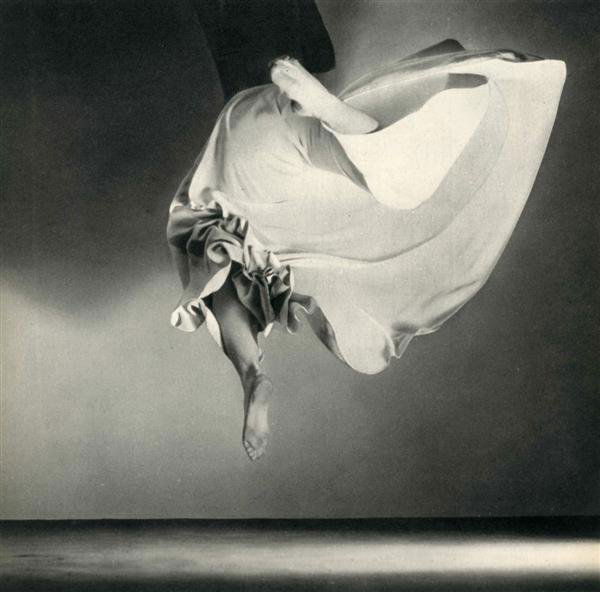 BARBARA MORGAN (American) Original vintage photog: Barbara Morgan (American, 1900-1992). "Dancer #69". Original vintage photogravure. c1947. Printed 1947. 8 3/4 x 9 1/16 in. (222 x 230 mm). [23853]