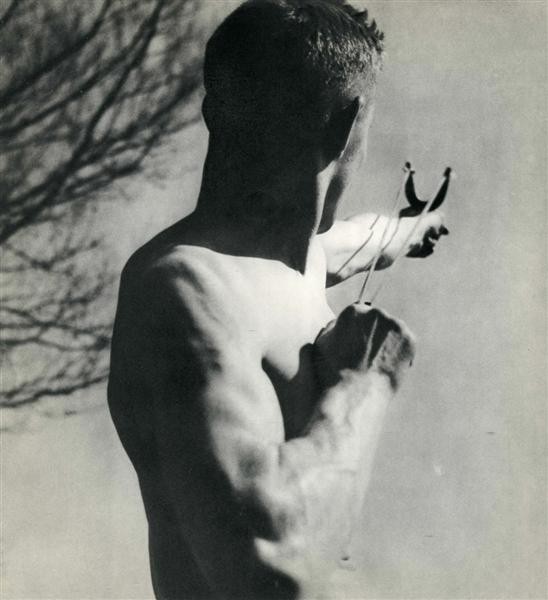 PIERRE BOUCHER (French) Original vintage photograv: Pierre Boucher (French, 1908-2000). "Fronde". Original vintage photogravure. c1934. Printed 1934. 9 5/8 x 8 7/8 in. (244 x 225 mm). [24309]