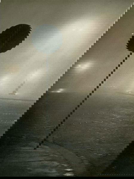 BRASSAI [GYULA HALASZ] (Hungarian/French) Original: Brassai [Gyula Halasz] (Hungarian/French, 1899-1984). "Brouillard a Paris". Original vintage photogravure. c1948. Printed 1948. 11 x 8 1/8 in. (279 x 206 mm). [24892]