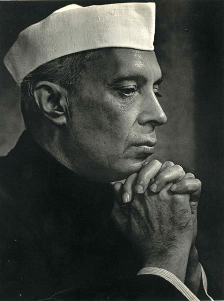 YOUSUF KARSH (Armenian/Canadian) Original vintage: Yousuf Karsh (Armenian/Canadian, 1908-2002). "Prime Minister Jawaharlal Nehru". Original vintage photogravure. c1950. Printed 1959. Fine condition. 11 3/8 x 8 5/8 in. (289 x 219 mm). [24106]