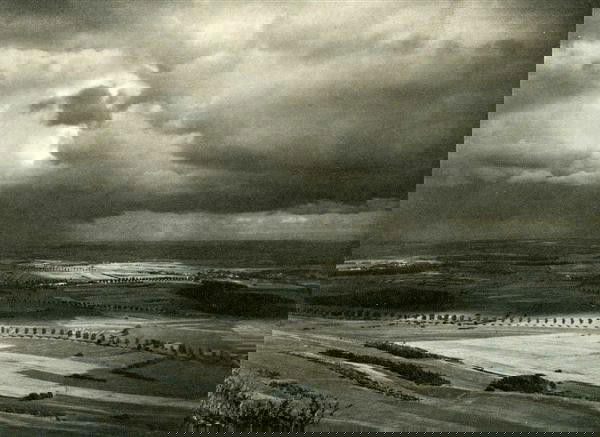 ANDRE KERTESZ (Hungarian/American) Original vintag: Andre Kertesz (Hungarian/American, 1894-1985). "Paysage". Original vintage photogravure. c1930. Printed 1930. Ex-collection Jaled Muyaes, Mexico City. 5 3/4 x 7 3/4 in. (146 x 197 mm). [23237]