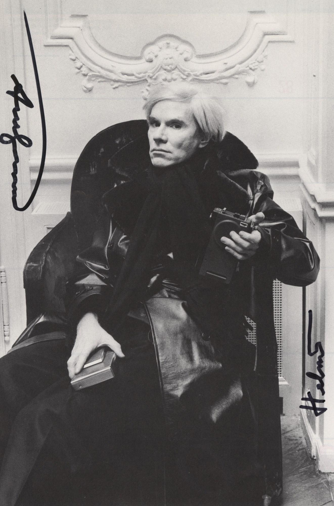 HELMUT NEWTON - Andy Warhol, Paris - Original photolithograph (1 of 1)